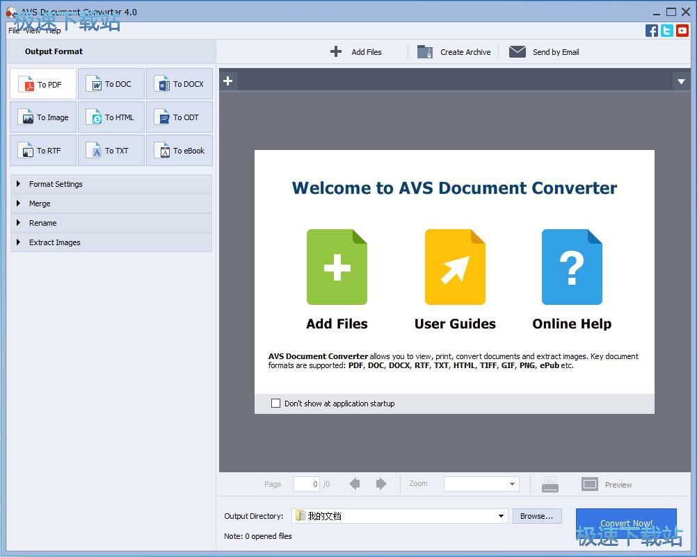 AVS Document ConverterTXTļתPDF̳Ԥͼ