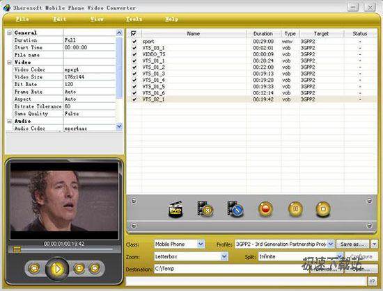3herosoft Mobile Phone Video Converter DƬ 01