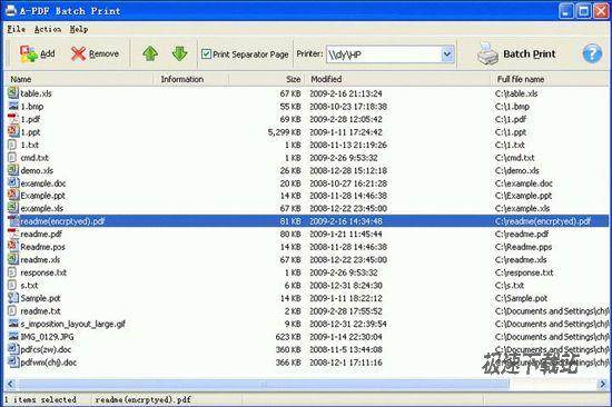 A-PDF Batch Print Ԥͼ