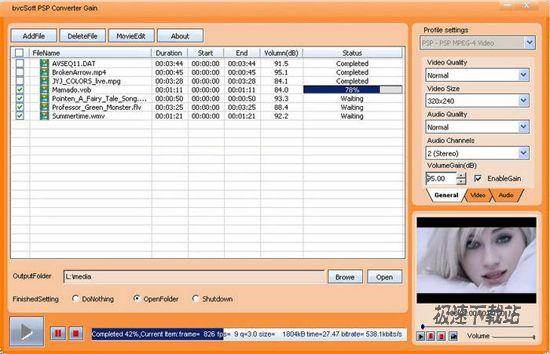 bvcsoft PSP Video Converter Ԥͼ