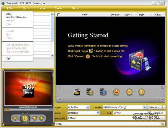 3herosoft AVI MPEG Converter ͼƬ 01