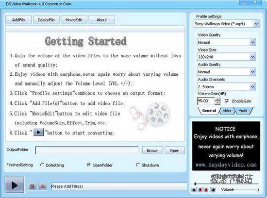 DDVideo Walkman Video Converter Gain ͼƬ 01