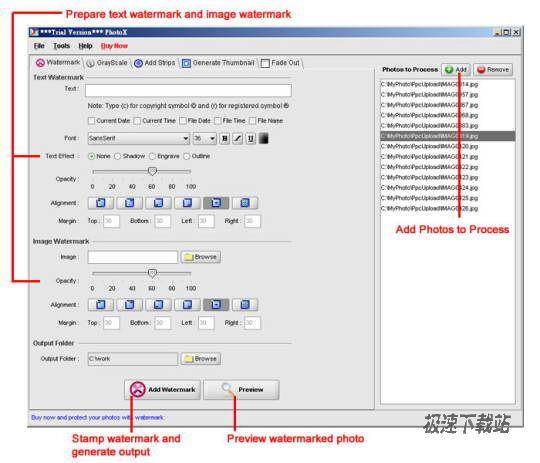 PhotoX Batch Watermark Creator ͼƬ 01