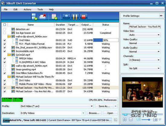 Xilisoft DivX Converter Ԥͼ