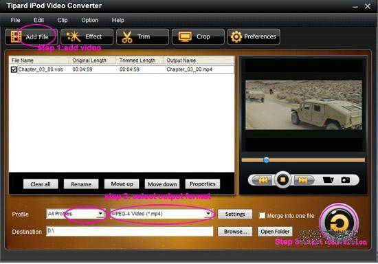 Tipard iPod Video Converter DƬ 01