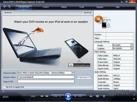 Extra DVD to iPod Ripper Express 图片 01