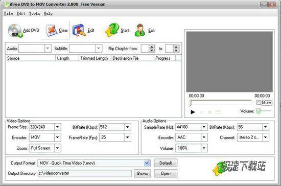 iFree DVD to MOV Converter 图片 01