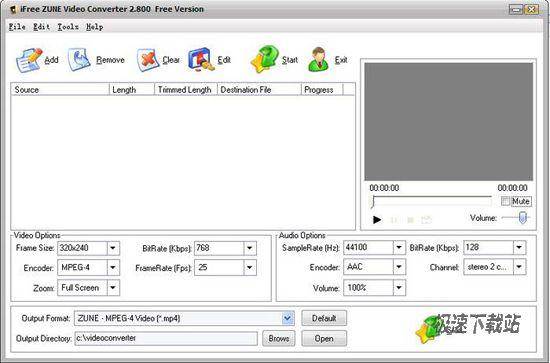 iFree Zune Video Converter 图片 01