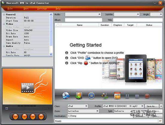 3herosoft DVD to iPad Converter ͼƬ 01