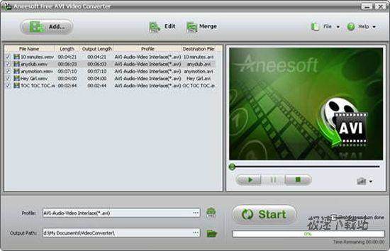 Aneesoft Free AVI Video Converter Ԥͼ