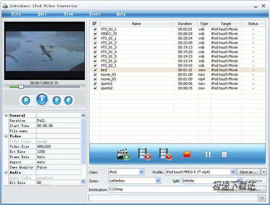 Joboshare iPod Video Converter Ԥͼ