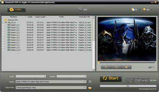 Aneesoft DVD to Apple TV Converter ͼƬ 01