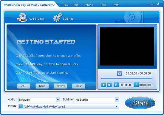 BestHD Blu ray To WMV Converter Ԥͼ