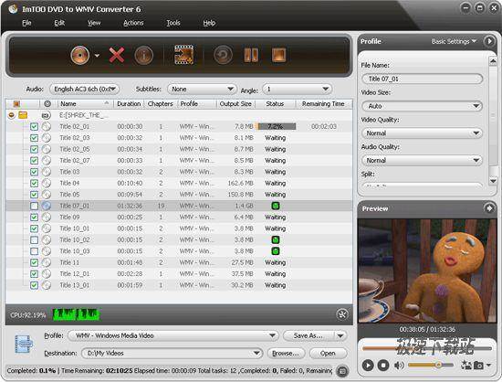ImTOO DVD to WMV Converter ͼƬ 01