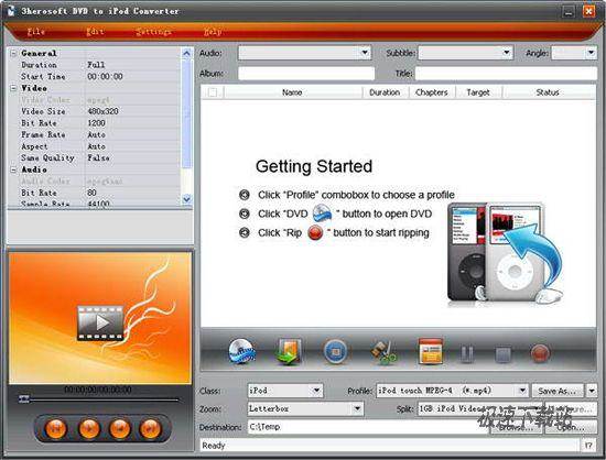 3herosoft DVD to iPod Converter DƬ 01