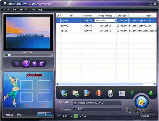 Joboshare DivX to DVD Converter ͼƬ 01