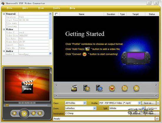 3herosoft PSP Video Converter ͼƬ 01