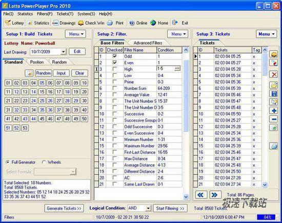 lotto powerplayer pro 2011 8.0.1 Ʊ<p>Lotto PowerPlayer Pro is an program for lottery players from around the world. With this lotto software you can track and analyze historical winning numbersgenerate new ticketsapply numerous filters and statistics to generated numbers.</p>