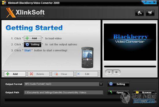 Xlinksoft Blackberry Video Converter ͼƬ 01