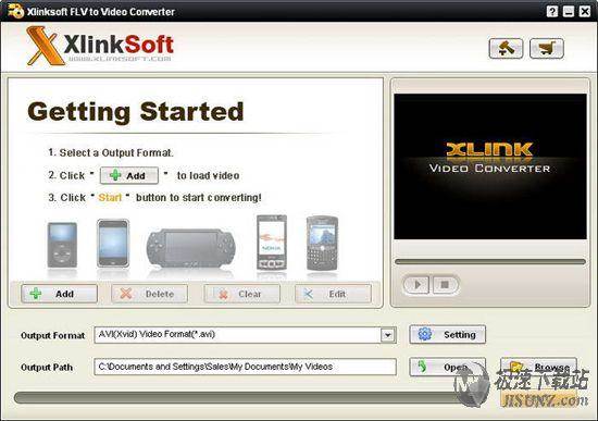 Xlinksoft FLV To Video Converter ͼƬ 01