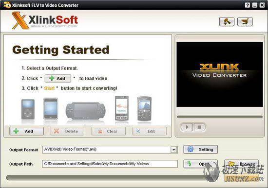 Xlinksoft FLV To Video Converter Ԥͼ