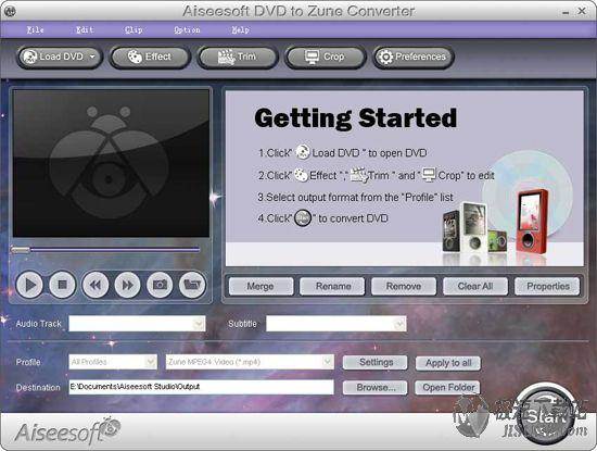 Aiseesoft DVD to Zune Converter ͼƬ 01