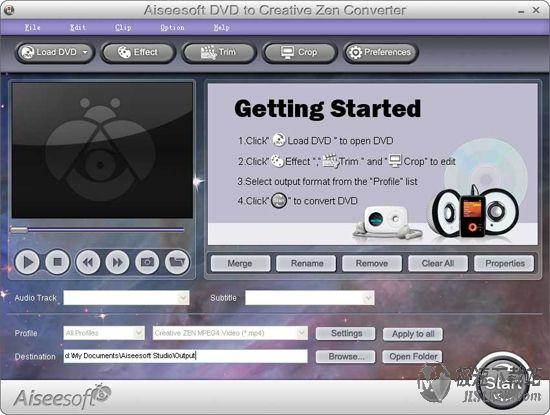 Aiseesoft DVD to Creative Zen Converter ͼƬ 01