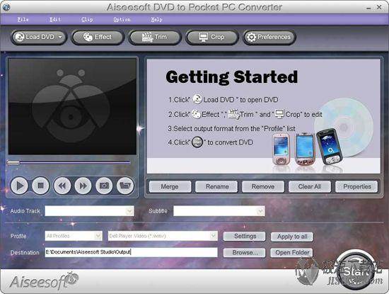 Aiseesoft DVD to Pocket PC Converter ͼƬ 01