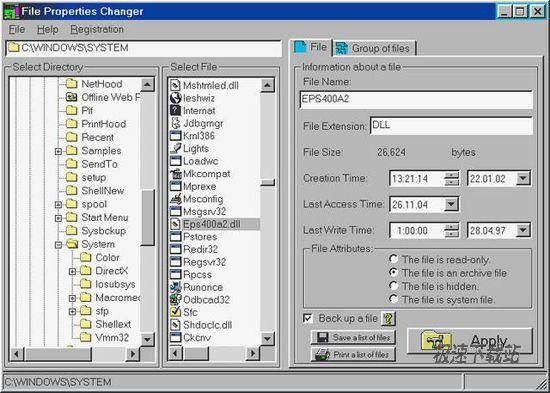 File Properties Changer DƬ 01