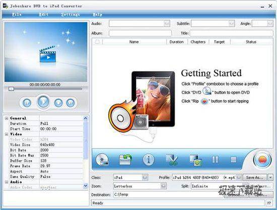 Joboshare DVD to iPad Converter Ԥͼ