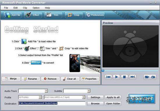 Aiseesoft iPod Movie Converter ͼƬ 01