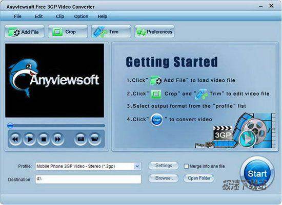 Anyviewsoft Free 3GP Video Converter Ԥͼ