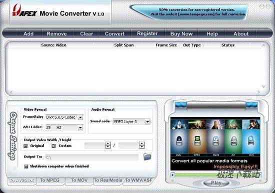 Apex Movie Converter Ԥͼ