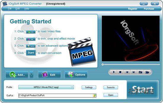 iOrgSoft MPEG Converter Ԥͼ