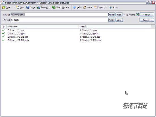 Batch PPTX to PPSX Converter DƬ 01