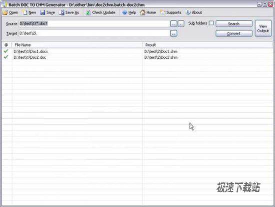 Batch DOC TO CHM Generator DƬ 01