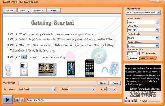 bvcsoft DVD to RMVB Converter Suite ͼƬ 01