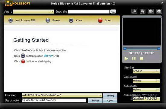 Holeesoft Blu ray to AVI Converter Ԥͼ