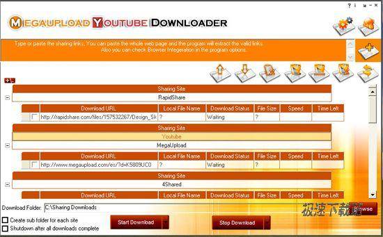 filehog MegaUpload Youtube Downloader ͼƬ 01