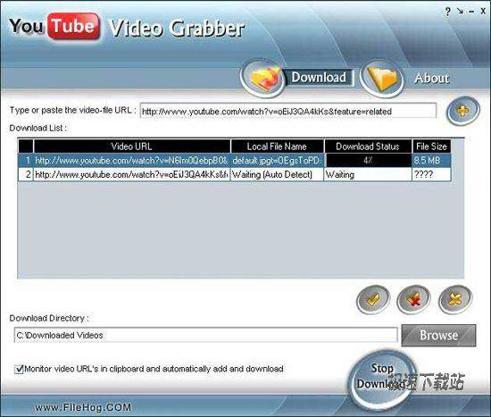 filehog Youtube Video Grabber ͼƬ 01