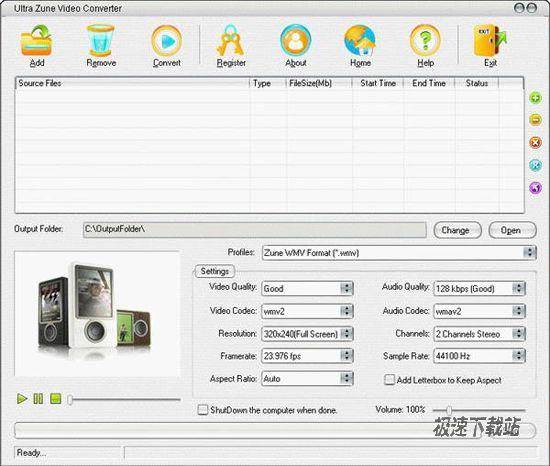 Ultra Zune Video Converter ͼƬ 01