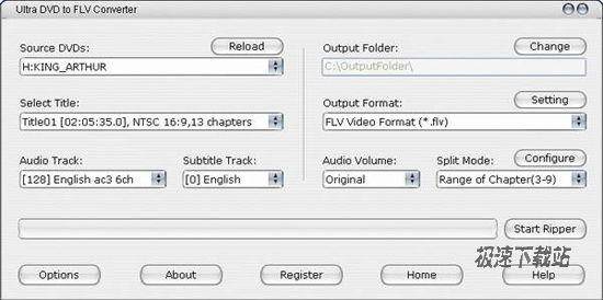 Ultra DVD to FLV Converter Ԥͼ