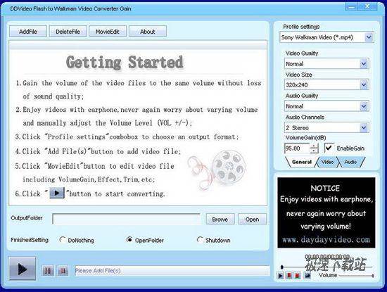 DDVideo Flash to Walkman Video Converter DƬ 01