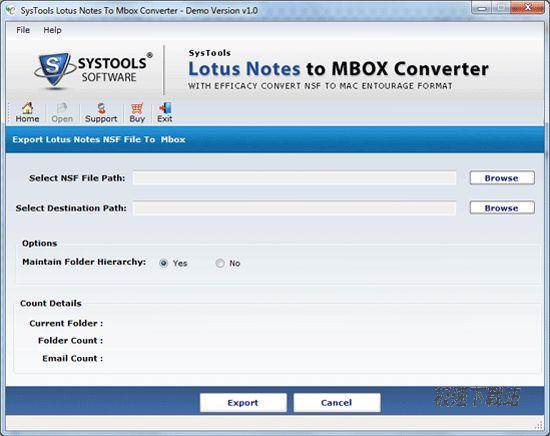 SysTools Lotus Notes to MBOX Ԥͼ