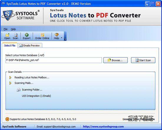 SysTools Lotus Notes to PDF Ԥͼ