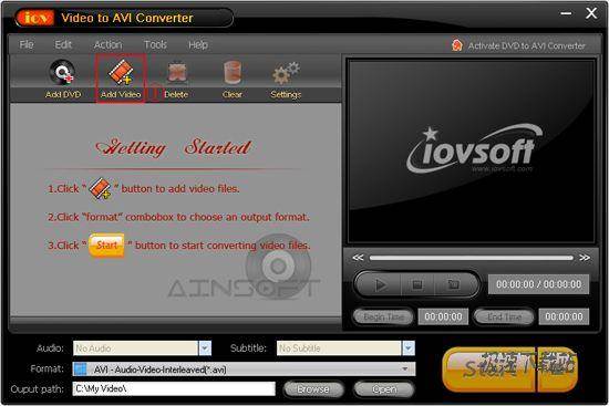 iovSoft Video to AVI Converter Ԥͼ