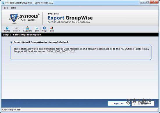 SysTools Export GroupWise Ԥͼ