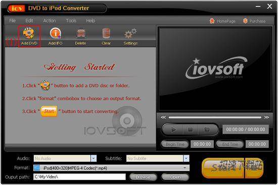 iovSoft DVD to iPod Converter Ԥͼ