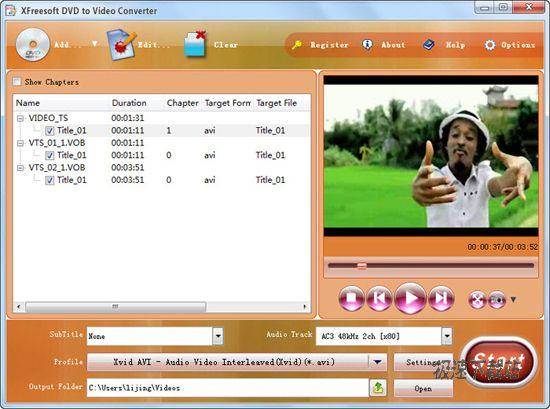 XFreesoft DVD to Video Converter Ԥͼ
