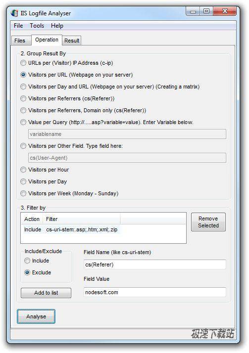 Nodesoft IIS Logfile Analyser Ԥͼ